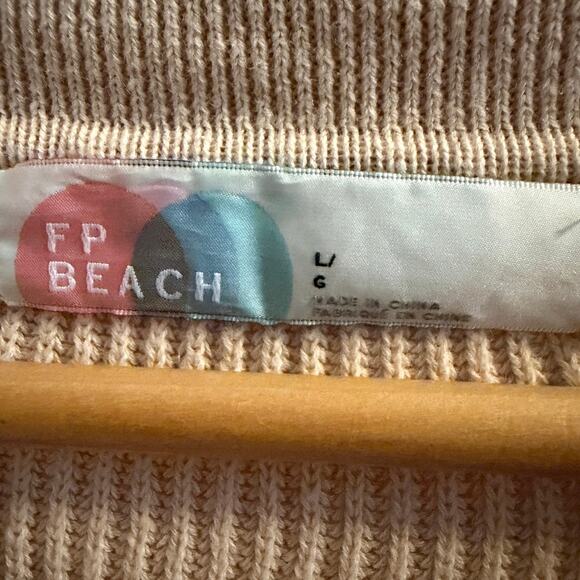 Free People Tan Ribbed Jumpsuit - Picture 2 of 9